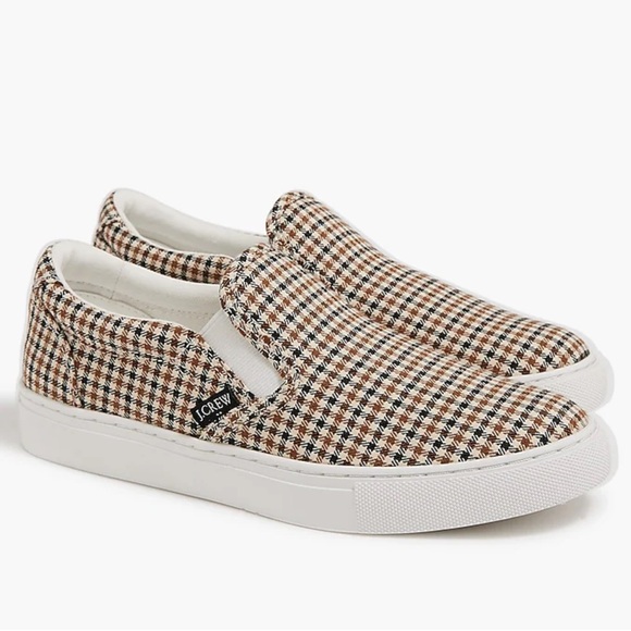 J. Crew Shoes - J. Crew Plaid Road Trip Slip-on Plaid Casual Sneakers Women’s Size 7